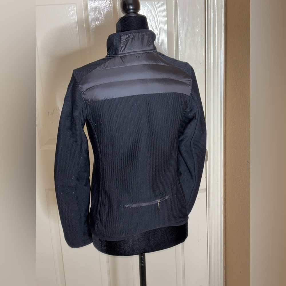EUC Parajumpers Olivia Mixed Media Down-filled Fleece Jacket Black XS $385​​ - Picture 6 of 13
